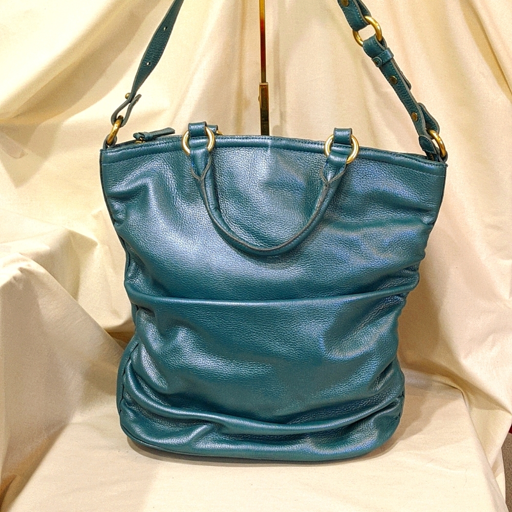 🔷🔹***RARE & UNIQUE*** Brahmin Vivienne in Pearlized Turquoise/Teal